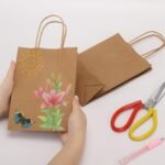 100 Pcs Kraft Paper Bags with Handles 15x8x21cm - Image 4