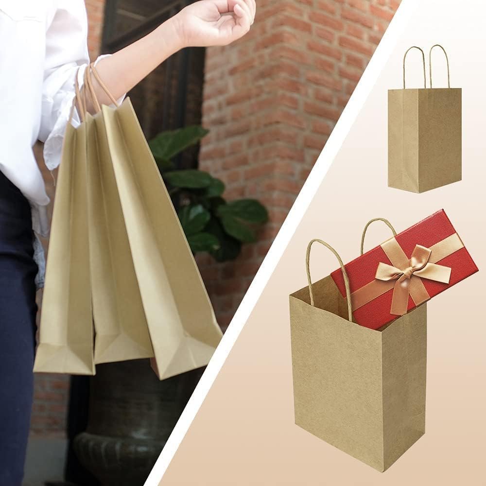 local-image-s103-2013f778ba8-c156f3c5-0bf0-4249-94a3-e64459d7f25f 100 Pcs Kraft Paper Bags with Handles 15x8x21cm - Image 9