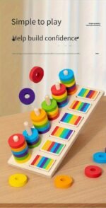 Colourful Sorting & Stacking Puzzle - Image 6