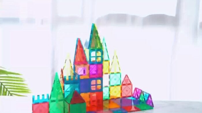 Colourful Geometric Shapes Magnet Tiles( 60/100/120pcs) - Image 10