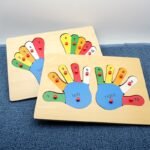 Wooden Hands & Foot Number Puzzles (Set of 2)