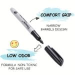 Fine Tip Black Permanent Markers (10 Pack) - Image 8