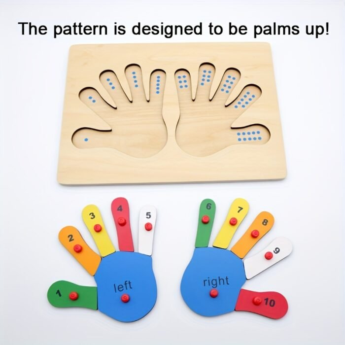 Wooden Hands & Foot Number Puzzles (Set of 2) - Image 3