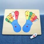 Wooden Hands & Foot Number Puzzles (Set of 2) - Image 4