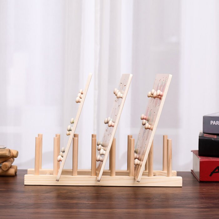 Multi-Functional Wooden Puzzle Stand - Image 3