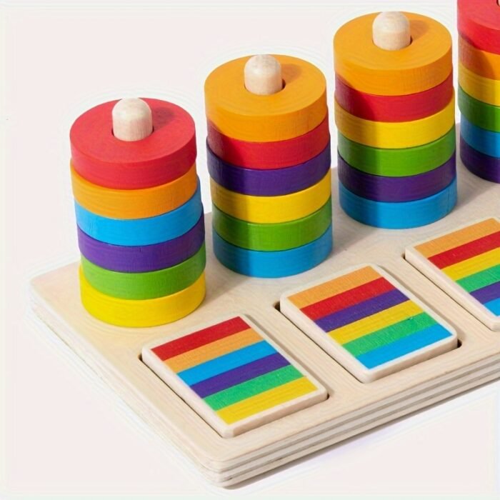 Colourful Sorting & Stacking Puzzle - Image 1