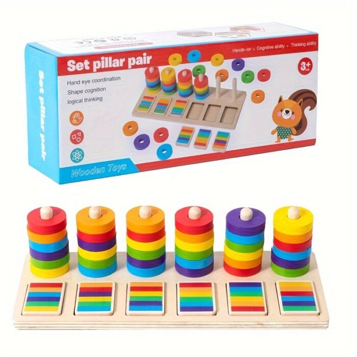 Colourful Sorting & Stacking Puzzle - Image 4