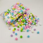 Multicolor Polyester Pom Poms - 10/15/20mm Felt Balls - Image 14
