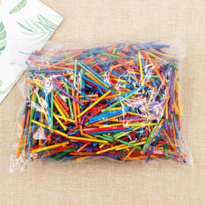 Colorful Wooden Art Sticks (500pcs/1000pcs) - Image 11