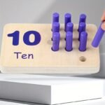 Vibrant Wooden Number Matching Game - Image 2