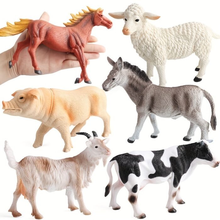 Realistic Farm Animal Figurines Set - Image 1