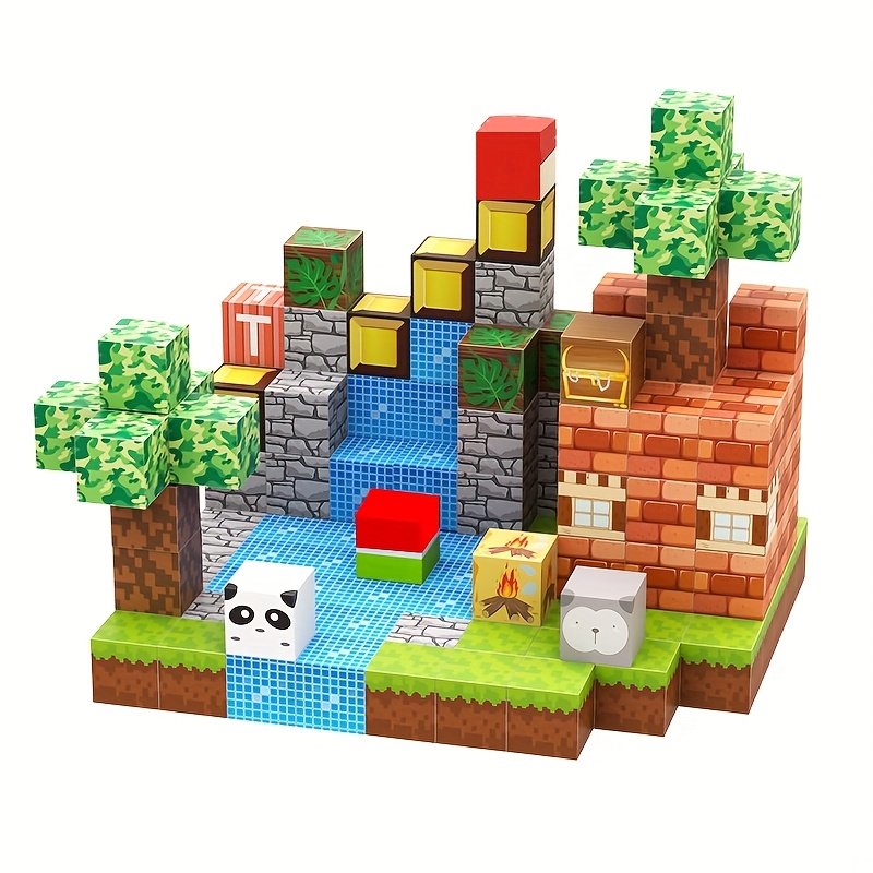 product-fancy-221b3764-9e5d-422e-9cc4-789d447dd28d Magnetic Minecraft Blocks –  (150) (3Yr+) - Image 6