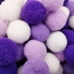 Multicolor Polyester Pom Poms - 10/15/20mm Felt Balls - Image 13