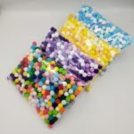 Multicolor Polyester Pom Poms - 10/15/20mm Felt Balls - Image 10