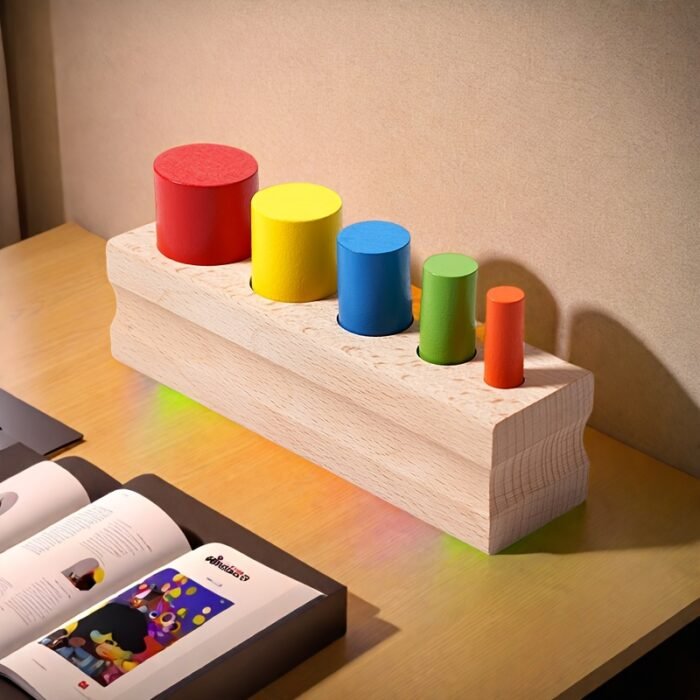 Wooden Cylinder Sorting & Stacking - Image 2