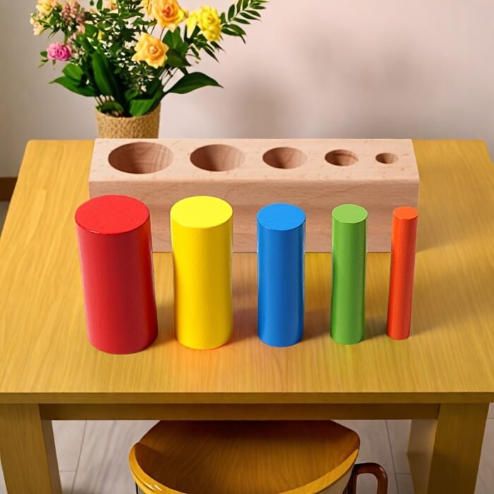 Wooden Cylinder Sorting & Stacking - Image 1