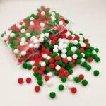 Multicolor Polyester Pom Poms - 10/15/20mm Felt Balls - Image 16