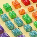 Transparent Coloured Building Blocks - Image 2