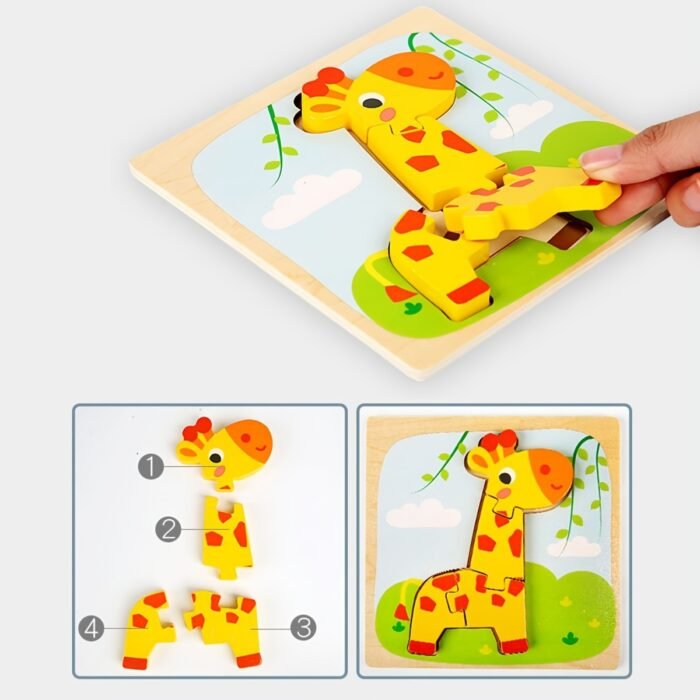 Wooden 3D Animal Puzzles - Image 6