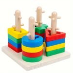 Wooden Geometric Sort & Stacker - Image 8