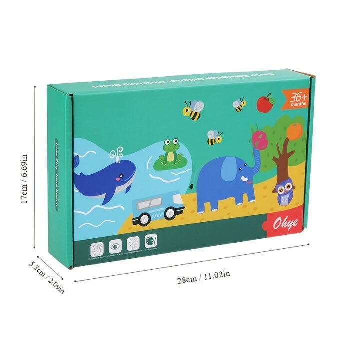 Vibrant Wooden Number Matching Game - Image 4