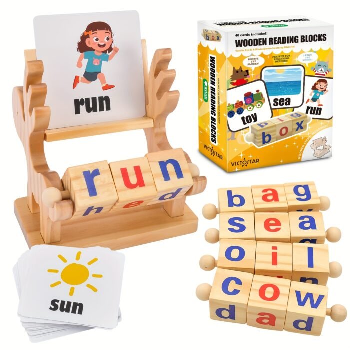 BATTOP Wooden Reading Blocks - Image 1