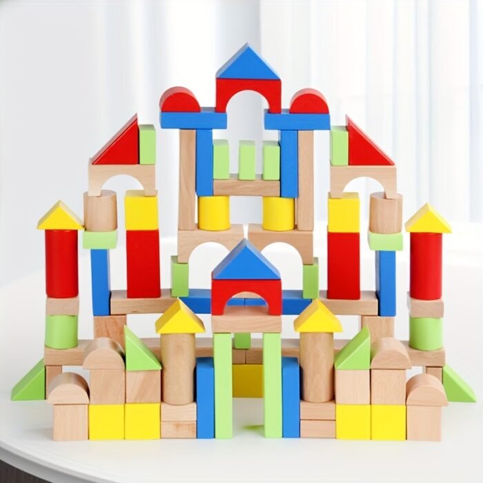 100-piece set of large jigsaw puzzle blocks - Image 5