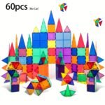 Colourful Geometric Shapes Magnet Tiles( 60/100/120pcs) - Image 3
