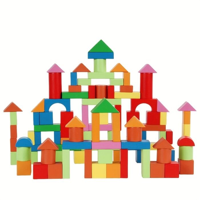 100-piece set of large jigsaw puzzle blocks - Image 4