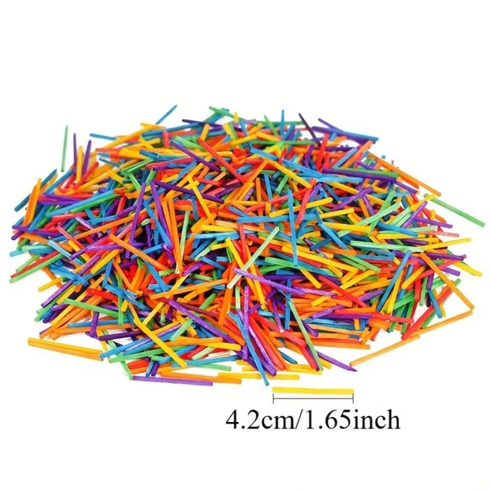 Colorful Wooden Art Sticks (500pcs/1000pcs) - Image 5