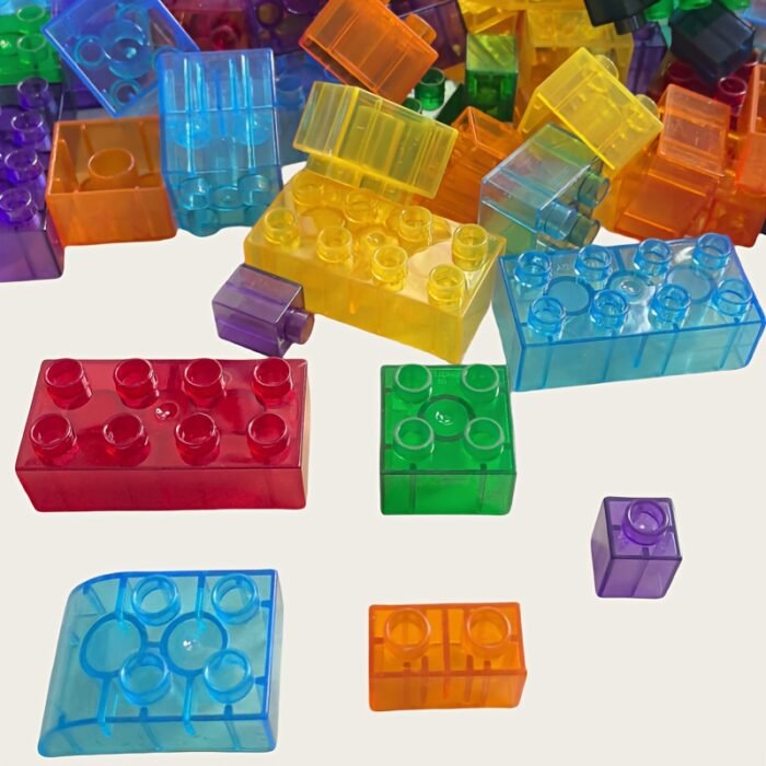 Transparent Coloured Building Blocks - Image 1
