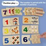 Wooden Number Matching Puzzle (3Yr+) - Image 2