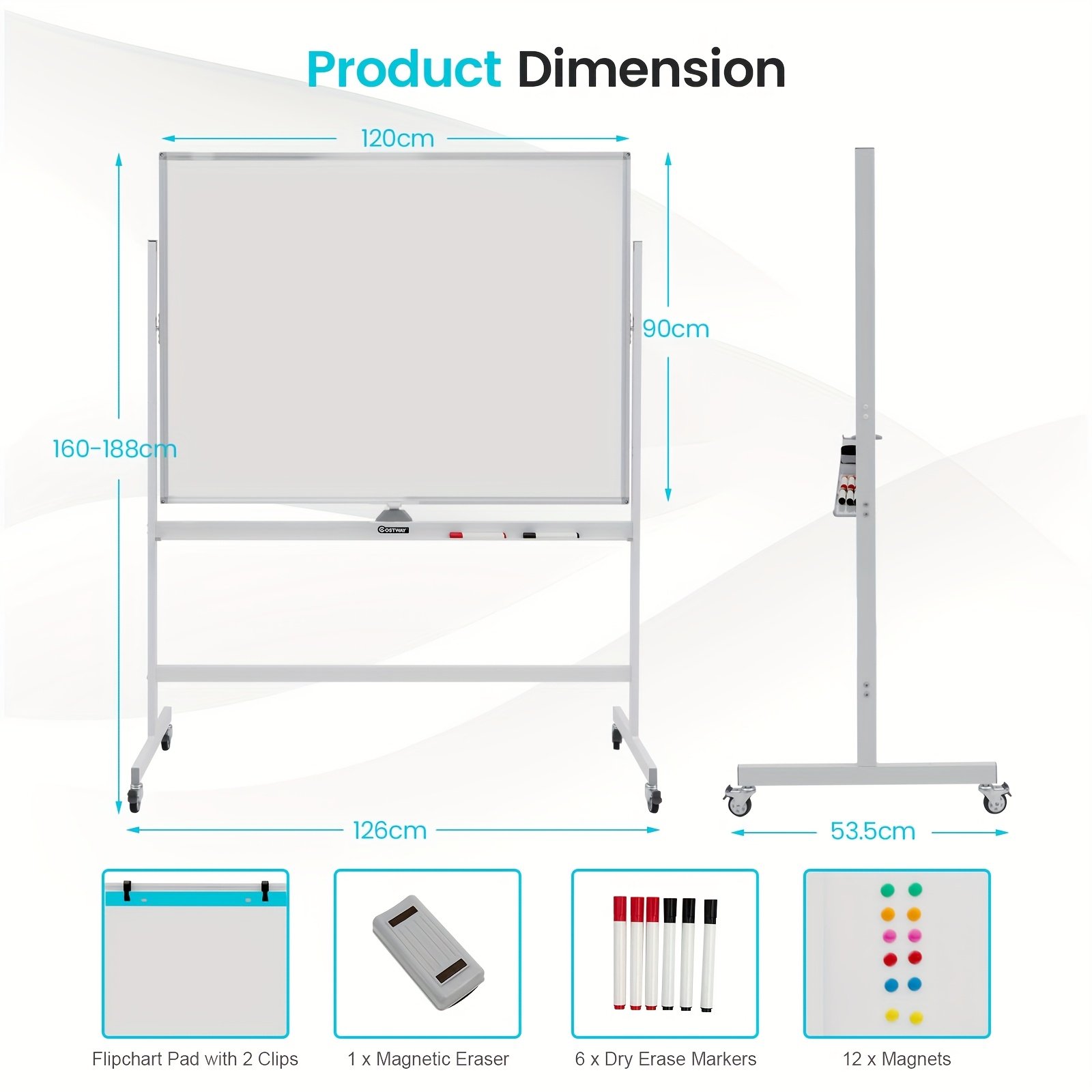 product-fancy-92c5ab51-77ad-4f6b-98ea-7d93f6a2e700 Extra Large Mobile Whiteboard - Image 2