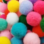 Multicolor Polyester Pom Poms - 10/15/20mm Felt Balls - Image 3