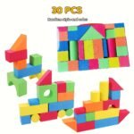 46-piece Soft Foam Building Blocks Set - Image 3