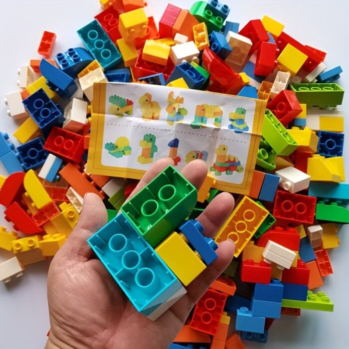 Colourful Building Blocks (1500g Bag) - Image 1
