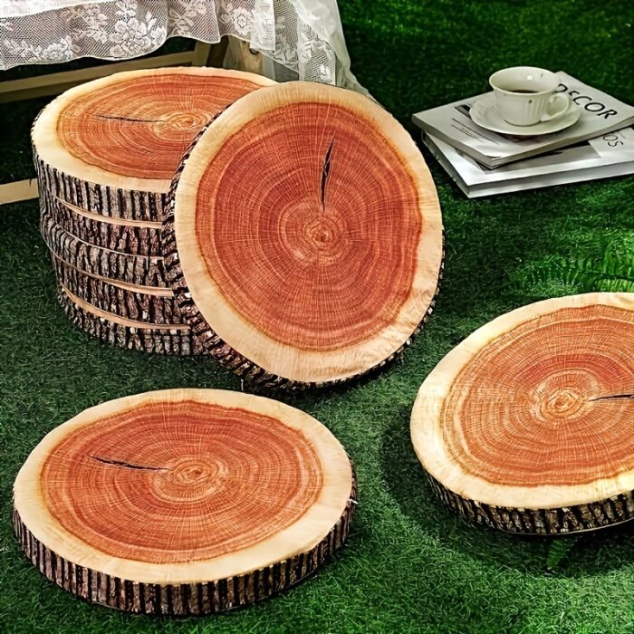 3D Tree Stump Decorative Cushion (5 Set) - Image 1