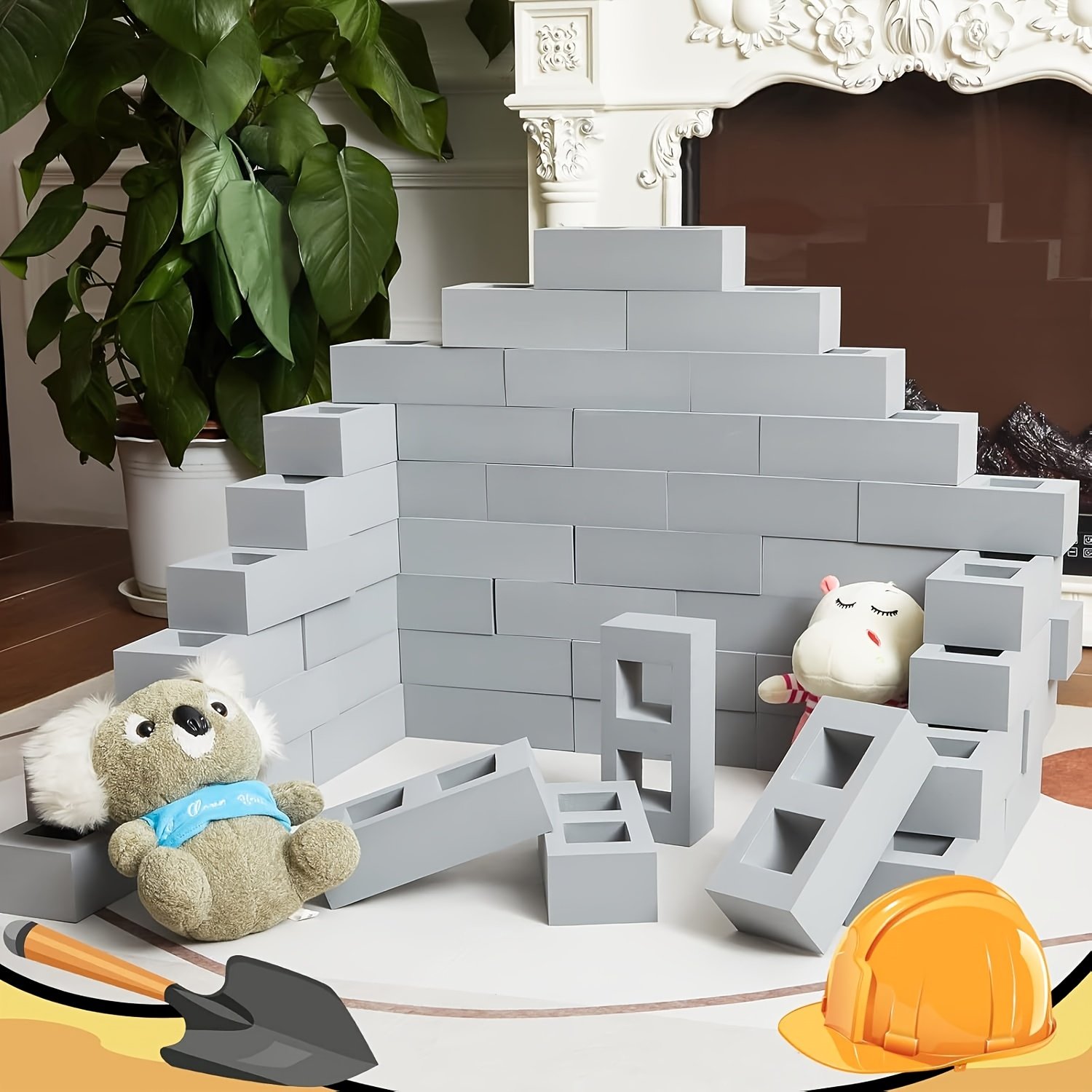 product-fancy-b8d0aadb-cb18-4320-b713-4871d17c319f Large Foam Brick Building Blocks Set for Kids (50pcs) - Image 7