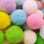 Multicolor Polyester Pom Poms - 10/15/20mm Felt Balls - Image 15