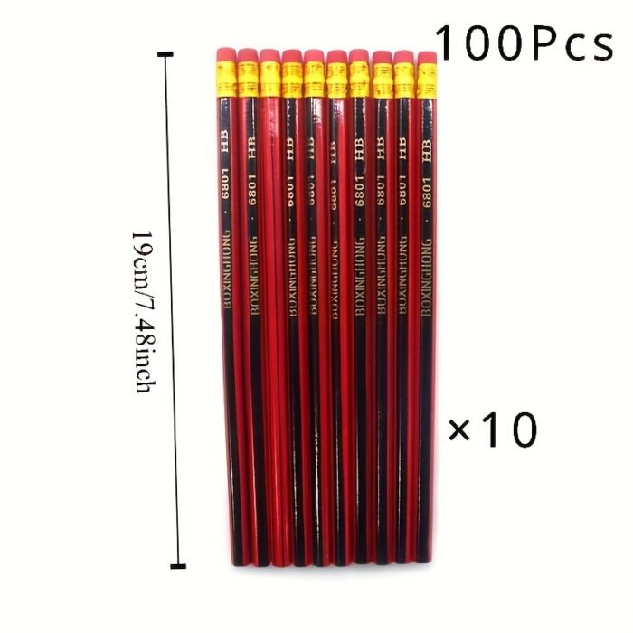 HB Pencils with Eraser (100pcs) - Image 3