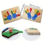 Wooden Hands & Foot Number Puzzles (Set of 2) - Image 5