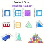 Colourful Geometric Shapes Magnet Tiles( 60/100/120pcs) - Image 2