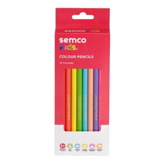 Semco Kids Colouring Pencils – 30 Pack - Image 1