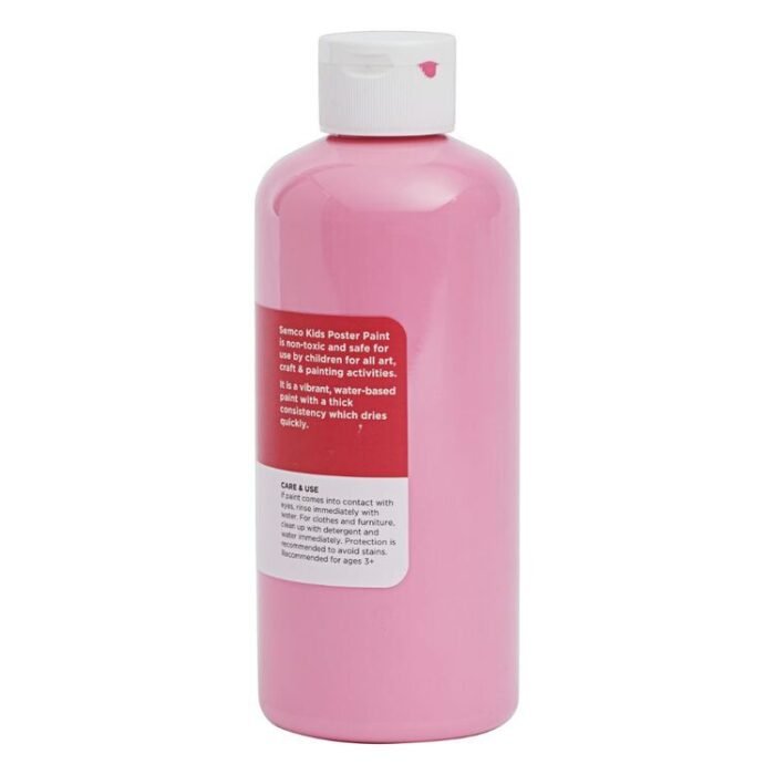 Pink Washable Kids Poster Paint 500ml - Image 4