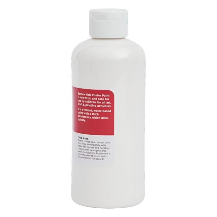 White Washable Kids Poster Paint 500ml - Image 4