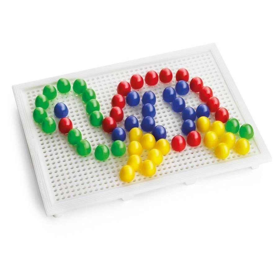 101077575237662 2x Quercetti Fanta Color Basic – 100pc Plastic Peg Board Sets - Image 4