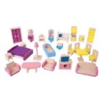 Bigjigs Toys Wooden Miniature Dollhouse Furniture Set (3Yr+)