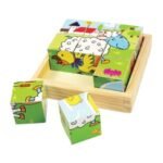 Wooden Farm Animal Block Puzzle
