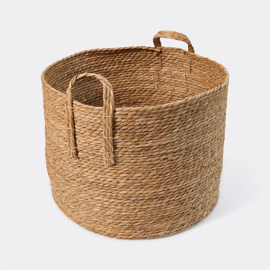 50039162896414 Openook Large Round Natural Rope Basket - Image 1