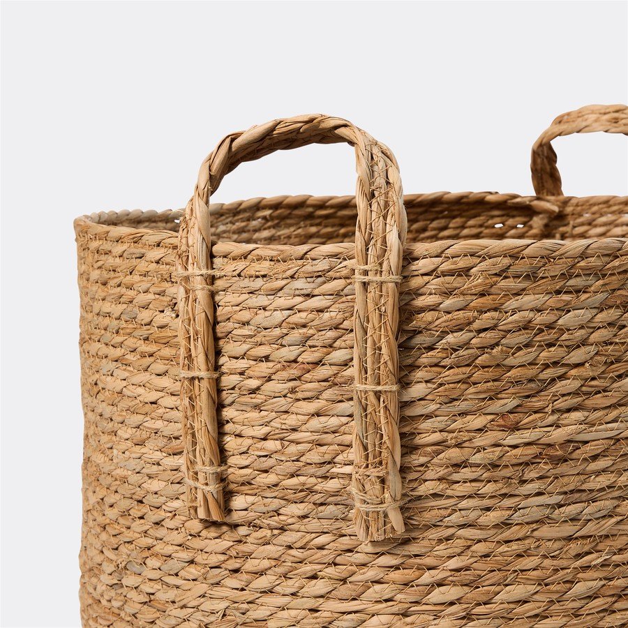 50039163944990 Openook Large Round Natural Rope Basket - Image 2